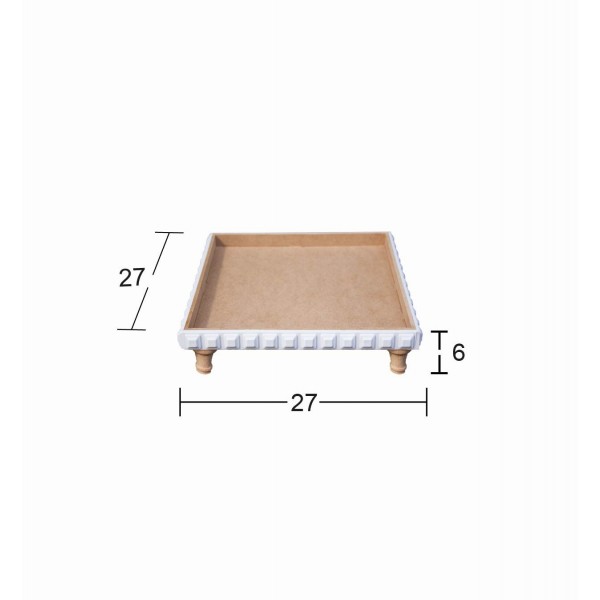 EG 15 SQUARE FOOTED TRAY