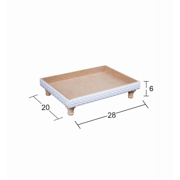 EG 19 RECTANGLE FOOTED TRAY