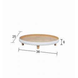 EG 23 FOOTED OVAL TRAY WITH...